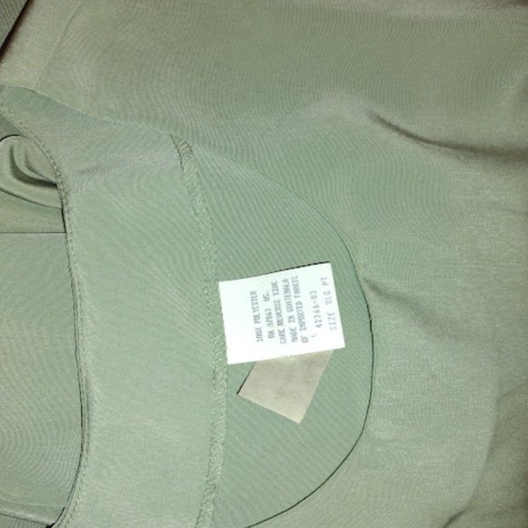 Blair, 3pc Silk Pant Set, Sage Green, Long Sleeves, Dry Cleaned, Size-XL Petite - Picture 10 of 10